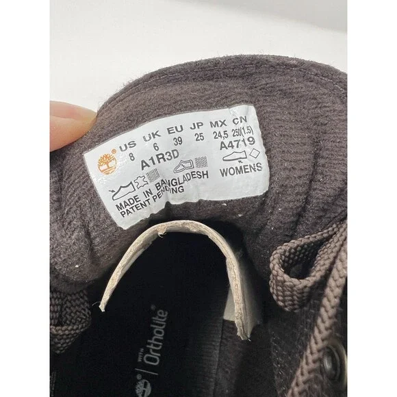 Timberland Women's Ellendale Hiker Boots TB0A1R3DD35 Size 8 Brown NEW w/o Box - Picture 11 of 12